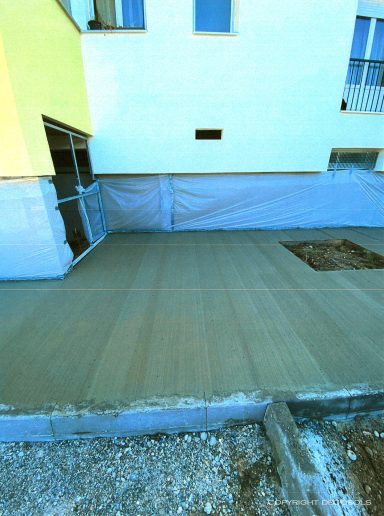 Bétons décoratifs, béton lissé, béton balayé, béton matricé